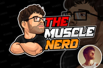 create a stylized character or mascot logo for you