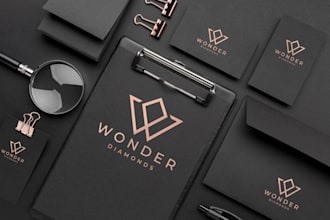 design monogram minimalist line art text logo