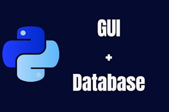 build python based gui with database integration