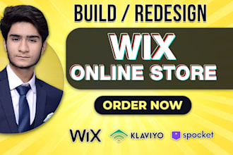 build, redesign wix online store