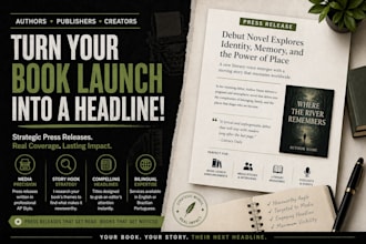 professional press release for authors and book launches