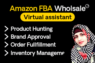 be your amazon fba wholesale virtual assistant