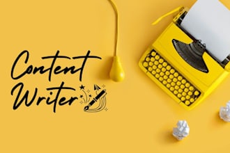 be your content writer