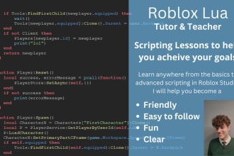 teach you in roblox studio lua