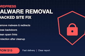do wordpress malware removal, fix hacked site and blacklist
