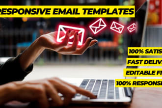 design a professional and responsive HTML email template