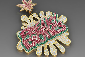do professional 3d jewelry design and rendering