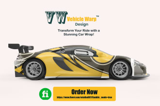 design creative vehicle wrap design for your car, truck, van