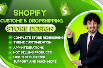 make shopify dropshipping store and shopify website