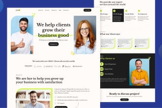 do web template in PSD, xd or figma design website