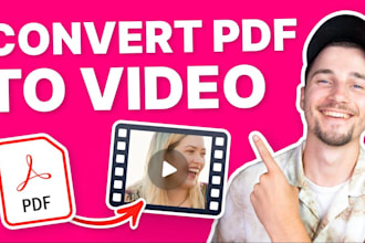 convert PDF files to video and audio