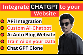 integrate chat gpt api with wordpress wix shopify or create custom ai chatbot