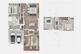 create a high quality 3d floorplan of your space