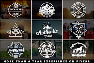 3 outstanding vintage retro, classic, hipster, outdoor, business logo design