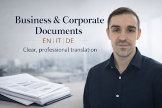 translate business and corporate documents