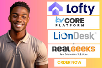 set up lofty crm, chime, kvcore, real geeks, zillow, lion desk, kvcore