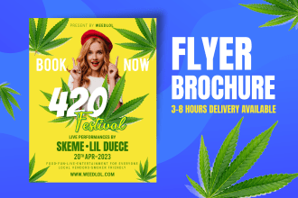 design flyer, one sheet, brochure within 8 hours