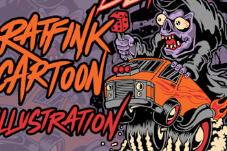 draw ratfink cartoon monster illustration