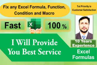 create fix and edit excel formulas and functions
