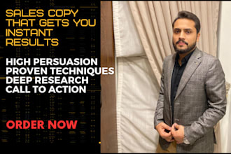 do sales copywriting for your product or service