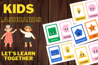 create flashcards for your kindergarten