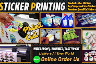 print stickers decals and cutout