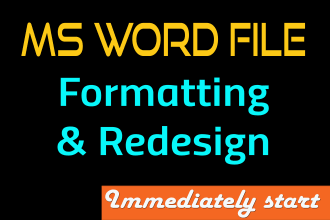 do microsoft word document formatting