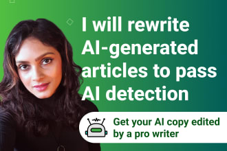 rewrite ai generated articles to pass ai detection