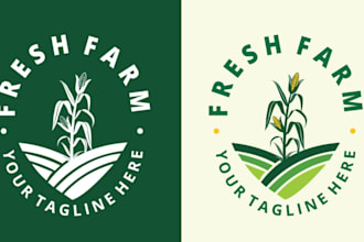 create high quality graceful agriculture logo for your business