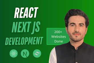 create react next js website with tailwind css