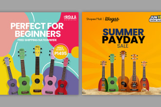 create eye catching social media designs, infographics, ads, ecommerce graphics