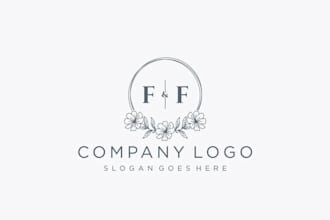 make fantastic ff logo for you with new concept