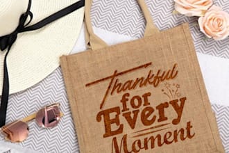 do fabulous canvas shopping bags design for your online shop