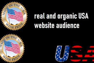 real and organic USA website audience