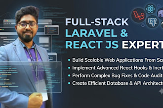 your full stack laravel react developer for custom web app
