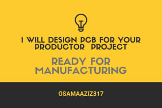 design pcb layout and schematics for your electrical product and circuit