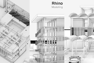 create 3d architectural models in rhino and grasshopper