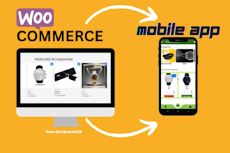 develop mobile apps for your woocommerce website