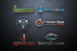 design clean minimalist and modern business logo designs with 8 hours
