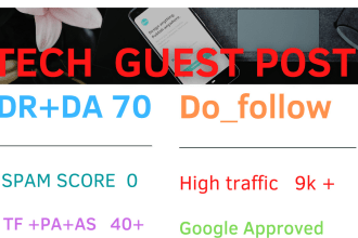 do 70 da tech guest post with authority link high traffic