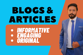 do blog content writing and article writing