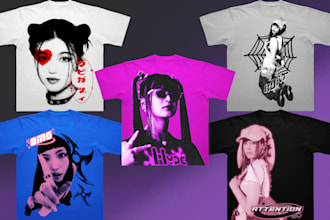 create y2k grunge streetwear clothing design