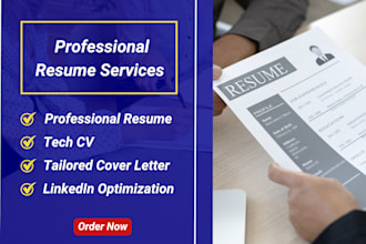 deliver professional resume writing, CV, and cover letter services