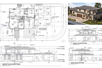 draw architectural and construction drawings for city permits