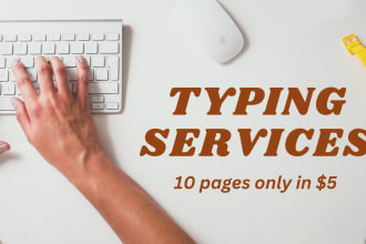do manual typing work, retype pages, image to word, PDF to word, fast typist