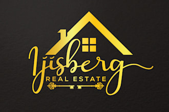 do real estate, roofing, building, transport, and property construction logo