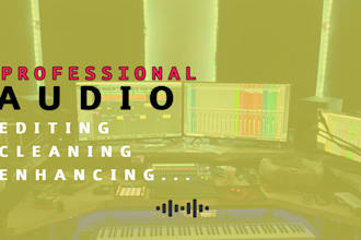 edit, clean up, enhance, fix, and repair any audio or music