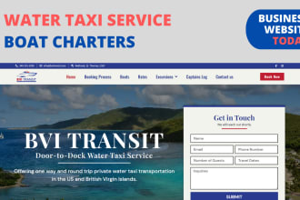 create bvi or usvi water taxi website