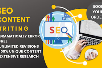 do exceptional SEO blog writing and article writing for you