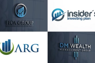 design incredible beautiful accounting, financial logo
